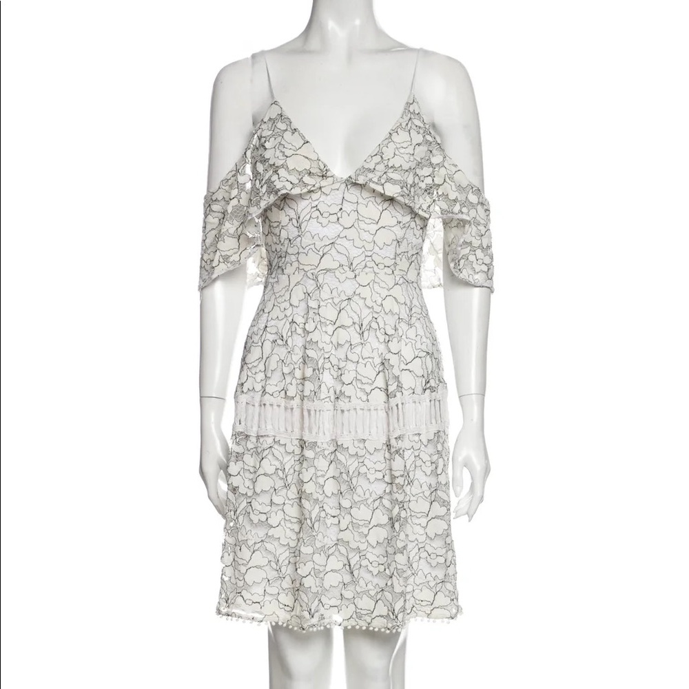 N / NICHOLAS
Lace Pattern Mini Dress